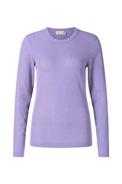 Rich & Royal Longsleeve EcoVero Rib Lurex in Violett, Größe L von rich&royal