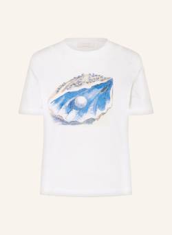 Rich&Royal T-Shirt Mit Schmucksteinen weiss von rich&royal