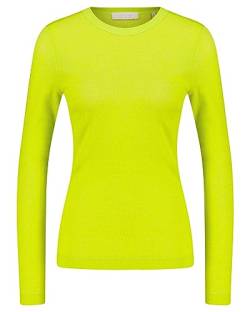 rich & royal EcoVero Rib Lurex Longsleeve Chartreuse - L von rich&royal