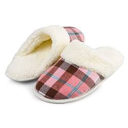 riemot Hausschuhe Herren Damen Warme Plüsch Pantoffeln Winter Memory Foam Rutschfeste Kuschelige Flauschige Slipper für Indoor & Outdoor von riemot