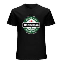 rinde Jeff Hanneman Herren Kurzarm T-Shirt Top Schwarz, Schwarz , XL von rinde