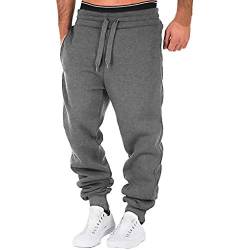 riou Jogginghose Herren Baumwolle Slim Fit Fitness Jogging Lange Sporthose Trainingshose von riou