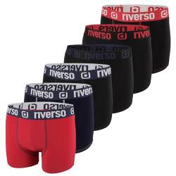 riverso Boxershorts Herren RIVOle 6er Pack Unterhosen Unterwäsche Retroshorts Set Boxer Shorts Stretch, Größe:M, Farbe:Farbmix 5 (RVS1BCX6PK5M) von riverso