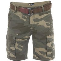 riverso Cargoshorts Herren Shorts RIVJakob Regular Fit Bermudashorts mit Gürtel von riverso