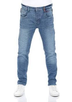 riverso Herren Jeans Hose RIVCaspar Slim Fit Jeanshose Used Look Baumwolle Denim Stretch Blau w29, Farbe:Dark Blue Denim (M265), Größe:29W / 32L von riverso