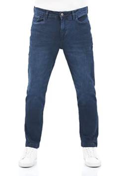 riverso Herren Jeans Hose RIVChris Straight Fit Jeanshose Baumwolle Denim Stretch Blau w34, Farbe:Dark Blue Denim (D233), Größe:34W / 30L von riverso