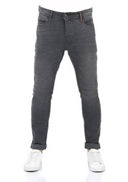 riverso Herren Jeans Hose RIVToni Tapered Fit Jeanshose Baumwolle Denim Stretch Grau w29 w30 w31 w32 w33 w34 w36 w38 w40, Farbe:Grey Denim (G121), Größe:29W / 32L von riverso