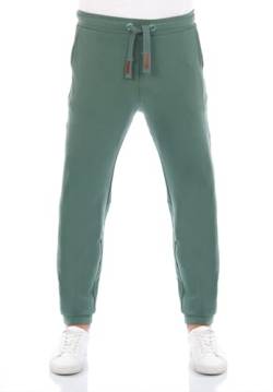 riverso Herren Jogginghose RIVKasper Hose Sporthose Trainingshose Jogger Freizeithose Sweathose Regular Taschen Baumwolle Lang Einfarbig Grün L, Größe:L, Farbe:Forest Green von riverso