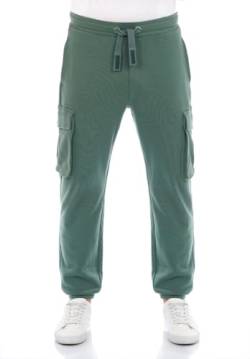 riverso Herren Jogginghose RIVLoris Hose Cargohose Sporthose Cargo Sweatpants Trainingshose Pants Jogger Herrenhose Taschen Regular Grün 3XL, Größe:3XL, Farbe:Forest Green von riverso