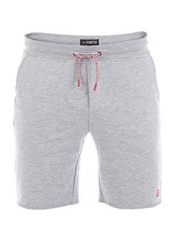 riverso Herren Sweat Short RIVMax Kurze Sweatshorts Bermuda Sommer Sport Shorts Baumwolle Grau M, Größe:M, Farbe:Light Grey Melange (23100) von riverso