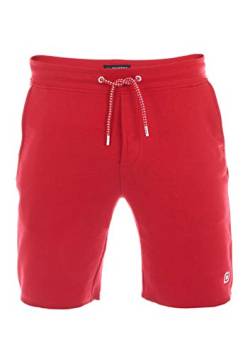 riverso Herren Sweat Short RIVMax Kurze Sweatshorts Bermuda Sommer Sport Shorts Baumwolle Rot XL, Größe:XL, Farbe:Cherry Red (15300) von riverso