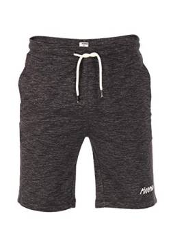 riverso Herren Sweat Short RIVMike Kurze Sweatshorts Bermuda Sommer Sport Shorts Baumwolle Schwarz Blau Rot Olive Grau S M L XL 2XL 3XL 4XL 5XL, Größe:M, Farbe:Black Melange (2400) von riverso