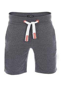 riverso Herren Sweat Short RIVMoritz Kurze Sweatshorts Bermuda Sommer Sport Shorts Baumwolle Grau L, Größe:L, Farbe:Grey Melange Standard 2 (23300) von riverso