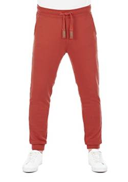 riverso Herren Sweathose RIVSven Trainingshose Jogger Jogginghose Sporthose Freizeithose Slim Fit Baumwolle Rot XXL, Größe:XXL, Farbe:Rusty Ochre Red von riverso