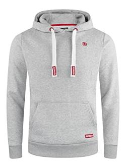 riverso Hoodie Herren Regular Fit RIVLinus Kapuzenpullover Pullover Sweater Grau 3XL, Größe:3XL, Farbe:Grey 1 von riverso