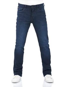 riverso Jeans Herren Bootcut RIVFalko Denim Stretch Blau w30, Farbe:Dark Blue Denim (D233), Größe:30W / 30L von riverso