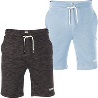 riverso Sweatshorts Herren Shorts RIVMike 2er Pack Regular Fit Bermudashorts aus pflegeleichter Baumwollmischung von riverso