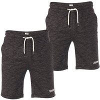 riverso Sweatshorts Herren Shorts RIVMike 2er Pack Regular Fit Bermudashorts aus pflegeleichter Baumwollmischung von riverso