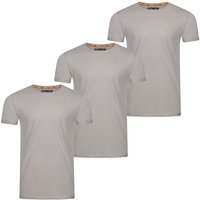 riverso T-Shirt Herren Basic Shirt RIVLenny Regular Fit (3-tlg) Kurzarm Tee Shirt mit Rundhalsausschnitt aus 100% Baumwolle von riverso