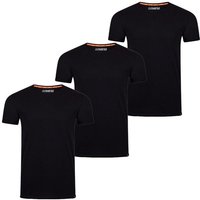 riverso T-Shirt Herren Basic Shirt RIVLenny Regular Fit (3-tlg) Kurzarm Tee Shirt mit Rundhalsausschnitt aus 100% Baumwolle von riverso