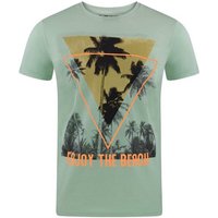 riverso T-Shirt Herren Fotoprintshirt RIVLukas Regular Fit (1-tlg) Kurzarm Tee Shirt mit Rundhalsausschnitt aus 100% Baumwolle von riverso