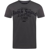 riverso T-Shirt Herren Printshirt RIVLeon Regular Fit (1-tlg) Kurzarm Tee Shirt mit Rundhalsausschnitt aus 100% Baumwolle von riverso