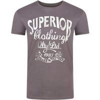 riverso T-Shirt Herren Printshirt RIVLeon Regular Fit (1-tlg) Kurzarm Tee Shirt mit Rundhalsausschnitt aus 100% Baumwolle von riverso