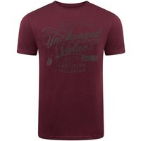 riverso T-Shirt Herren Printshirt RIVLeon Regular Fit (1-tlg) Kurzarm Tee Shirt mit Rundhalsausschnitt aus 100% Baumwolle von riverso