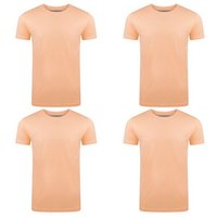 riverso T-Shirt RIVAaron O-Neck 4er Pack (4-tlg) Organic Cotton Bio 100% Baumwolle von riverso