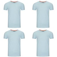 riverso T-Shirt RIVJonas O-Neck (4-tlg) 100% Baumwolle von riverso