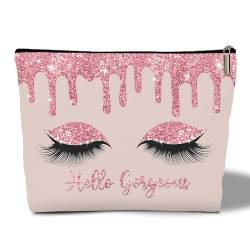 rizotus Make-up-Tasche für Frauen, inspirierendes Geschenk für sie, Frauen, Mädchen, Tochter, Ehefrau, Lehrer, Make-up-Tasche, Kosmetiktasche, Reisezubehör, Hello Gorgeous-14 von rizotus