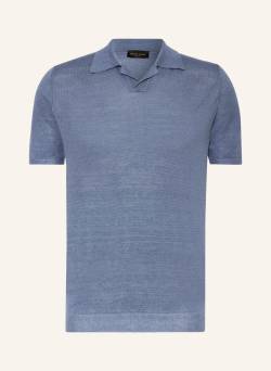 Roberto Collina Strick-Poloshirt Aus Leinen blau von roberto collina