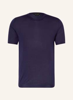 Roberto Collina T-Shirt Aus Seide blau von roberto collina