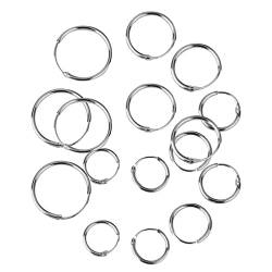 rockible Elegante 925 Sterling Silber Hoop Ohrringe Set in Verschiedenen Größen von rockible