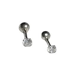 rockible Moderne Barbell Ohrringe für elegante Anlässe, 5MM von rockible