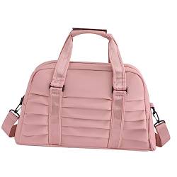 rockible Reisetasche, Sporttasche, Sporttasche mit Schuhfach, Umhängetasche zum Schwimmen, ROSA von rockible