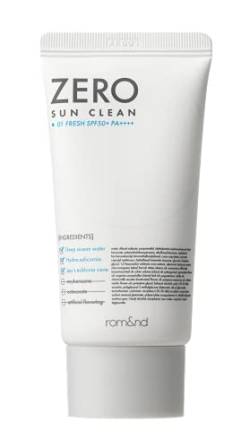 rom&nd ZERO SUN 02 Tone UpㅣSPF50+ PA++++ Sunscreen SonnencremeㅣNicht fettend, Kein Weißer Rückstand, Weiches Finish, Starke UV-Schutz, Feuchtigkeitsspendendㅣ50ml 1.69oz (01 Fresh) von rom&nd