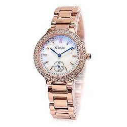 rorios Damen Uhr Analog Quarz Uhr mit Edelstahl Armband Diamant Dial Elegangt Damen Armbanduhr Business Women Uhr von rorios
