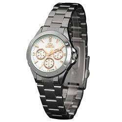 rorios Damen Uhr Analog Quarz Uhr mit Edelstahl Armband Leuchtend Elegangt Damen Armbanduhr Business Mädchen Uhr von rorios