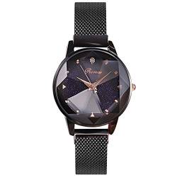 rorios Damen Uhren Mode Damen Armbanduhren Sternenklarer Himmel Dial Mesh Armband Women Watch Klassische Mädchen Uhr von rorios