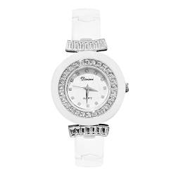 rorios Damenuhren Analog Quarz Uhr mit Keramik Armband Mode Diamanten Frauen Uhr wasserdichte Uhr für Damen Frauen von rorios