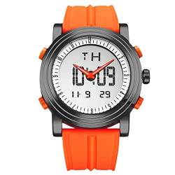 rorios Digital Herren Uhren Multifunktion Sport Armbanduhr mit Wecker Militär Stoppuhr Leuchtende Elektronische Uhren für Männer von rorios