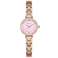 rorios Elegante Damen Uhr Quarz Analog Uhren mit Edelstahlband Diamant Zifferblatt Exquisite Mädchen Uhr von rorios
