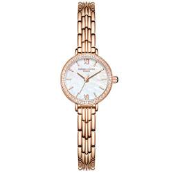 rorios Elegante Damen Uhr Quarz Analog Uhren mit Edelstahlband Diamant Zifferblatt Exquisite Mädchen Uhr von rorios