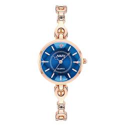 rorios Elegante Damen Uhren Quarz Analog Uhr Diamant Zifferblatt mit Edelstahlband Mode Mädchen Uhr Exquisite Bracelets Women Watch von rorios