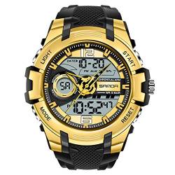 rorios Herren Uhren Analog-Digital Armbanduhren Wasserdicht Militär Sportuhr Multifunktions Uhr mit Alarm Timer Modisch Männer Uhren von rorios