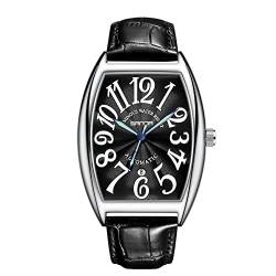 rorios Herren Uhren Automatik Uhr mit Lederband Leuchtend Uhr Wasserdicht Mechanische Armbanduhr Uhr für Männer von rorios