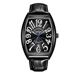rorios Herren Uhren Automatik Uhr mit Lederband Leuchtend Uhr Wasserdicht Mechanische Armbanduhr Uhr für Männer von rorios