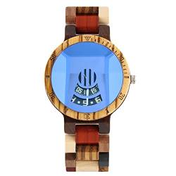 rorios Herren Uhren Holzuhr Analog Quarz Armbanduhr Leichte Holzuhr Natürlichem Holzuhren für Männer von rorios