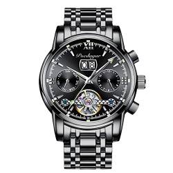 rorios Herrenuhren Automatik Mechanische Uhr mit Edelstahlband Klassisches Leuchtende Uhr Wasserdicht Armbanduhr Uhr für Männer von rorios
